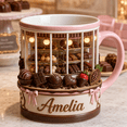 thumbnail image 4 of Chocolate Shop Mug, Custom Mug, 2D Printed 3D Effect, Personalized Mug, Custom Name Cup, Truffle Candy Display Mug, Cocoa Strawberry Dessert Mug, Sweet Treat Gift, Cute Kitchen Deco Gift Set, 4 of 4