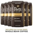 thumbnail image 2 of Peet's Coffee, Medium Roast Whole Bean Coffee - Big Bang 63 Ounces (6 Bags of 10.5 Ounces), 2 of 5