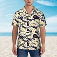 thumbnail image 4 of Fotbe Game Controller Hawaiian Shirt for Men Unisex Summer Beach Casual Short Sleeve Cotton Linen Button Down Shirts-3X-Large, 4 of 9