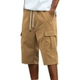 thumbnail image 1 of Men's Outdoor Cargo Shorts - Multiple Pockets, Comfortable Summer Wear, Loose Fit, Perfect Pairing with T-Shirts, Polyester Material, 1 of 6