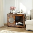thumbnail image 2 of Costway Furniture Style Dog Crate for Small Medium Dogs Translucent Window Lockable Door, 2 of 10