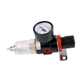 thumbnail image 3 of Colaxi Water Oil Separator Air Pressure Regulator 1/4inch Durable Practical Compressed Air Regulator for Pneumatic Component, 3 of 8