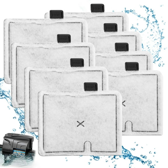 8pcs Filter Cartridges for Aquarium, EEEkit S Small Aquarium Fish Tank Replacement Filters Fit for Minibow Aquarium Filters
