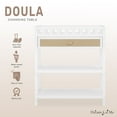 thumbnail image 4 of Dream On Me Doula Changing Table in White with Natutal, JPMA certified, with two spacious storage shelves, 4 of 9