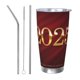thumbnail image 1 of Feliz Año Nuevo 2025 Vaso de acero inoxidable de 20 oz Taza de café de viaje Taza térmica portátil con tapas, 1 of 7