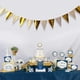 thumbnail image 4 of Juego de 4 banderines con bandera triangular de oro caliente, banderines, decoraciones para fiestas, banderas de papel colgantes para graduación, cumpleaños, suministros para fiestas de bodas, 4 of 6