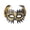 A003- Gold, variant on Masquerade Mask for Women 9 Inch Purple Feather Venetian Masquerade Masks for Men Halloween Mardi Gras Mask for Masquerade Party, 1 Pack