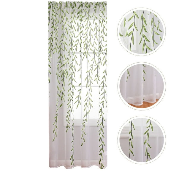 UPOUART Premium Polyester Window Sheer Curtain Panels for Home Privacy Light Filtering Window Treatment