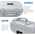 thumbnail image 4 of ORICO 20 Bay 3.5 Inch Electronic Organizer Portable Hard Drive Carrying Case with Foam External HDD/SSD Storage Case Box Multi-Protection Travel Case Shockproof Waterproof Compatible with WD HDD, 4 of 10