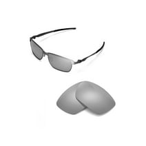 Walleva Titanium Polarized Replacement Lenses for Oakley Tinfoil Sunglasses