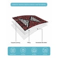 thumbnail image 4 of Twin XL Quilt Bedding Set, Red Black Boho Reversible Summer Quilt 3 Pieces, Geometric Vintage Abstract Art Lightweight Bedspreads Coverlets with 2 Pillow Shams for All Seasons, 4 of 5