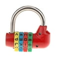 thumbnail image 5 of 4 Letter Combination Lock Password Padlock for Toolbox Red, 5 of 5