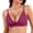 Hot Pink, variant on Womens Triangle Lace Bra Scalloped Floral V Neck Adjustable Thin Straps Wireless Mild Supportive Comfortable Daily Layering Everyday Bras