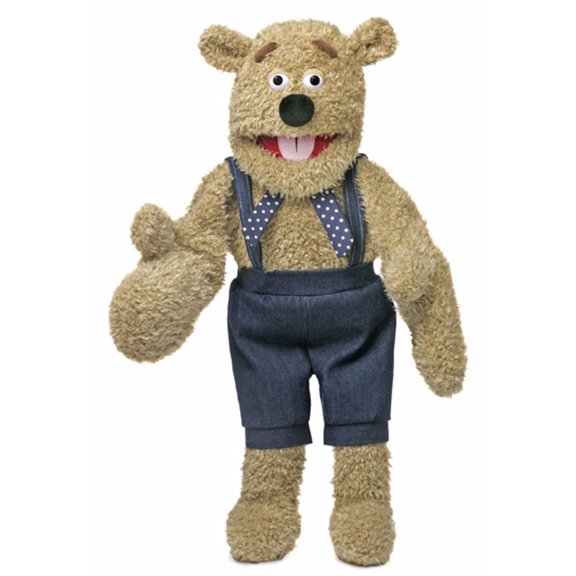 28" Silly Bear w/ Mitten Hands, Ventriloquist Style, Animal Puppet