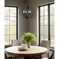 thumbnail image 7 of Kira Home Colette 25" 4-Light Modern Fish Bowl Chandelier, Textured Gray + Black Finish, 7 of 7