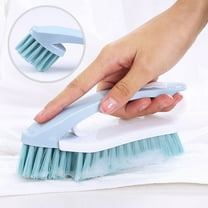 Laundry Cleaning Brush 2-in-1 Soft Bristle Plastic Household Clothes & Shoe Scrubber | Ergonomic Grip | Multi-Surface Cleaner | Durable Nylon Bristles | 17cm | 1 Pack