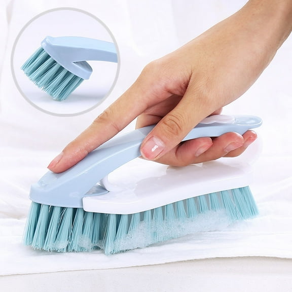 AYktou 2 in 1 Scrub Brush Cleaning Brush, Detachable Multi-Functional Household Clothes Brush & Shoe Washing Brush, Bathroom Floor Brush Scrubbing Brush for Washbasin Showe Sink Bathtub Cleaning