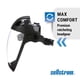 thumbnail image 4 of Sellstrom Protector Facial Máscara De Seguridad Policarbonato Transparente Ventana Antivaho Bloqueo De Rayos Uv Casco Ligero Con Suspensión De Trinquete Ansi Z87.1 Unisex S32210, 4 of 9