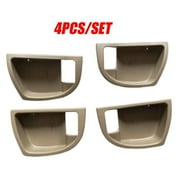 4 Sztuk Wewnątrz Klamki Drzwi Trim Cover Beżowy L & R dla Hyundai Santa Fe 2007-2012