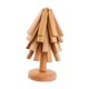 thumbnail image 2 of Salvamanteles de madera con forma de árbol, regalo, decoración de mesa, mantel individual, soporte para olla caliente 4 piezas, 2 of 9