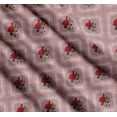 thumbnail image 3 of Soimoi Cotton Voile Fabric Check,Leaves & Rose Floral Fabric Prints by Yard 56 Inch Wide, 3 of 7