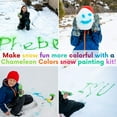 thumbnail image 5 of Chameleon Colors Snow Painting Kit - Color Powder Snow Decorating Kit for Boys and Girls - Includes Red, Yellow, Green, Blue, and Black Color Powder Snow Paint and 5 Squirt Bottles, 5 of 6