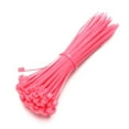 thumbnail image 1 of 3x100mm Durable Self-Locking Line Finishing Releasable Zip Cable Ties Bundled Nylon Wire PINK, 1 of 8