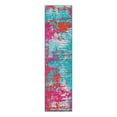 thumbnail image 3 of Unique Loom Azalea Collection Area Rug - Kyushu (2' x 8' Runner Turquoise/Light Blue), 3 of 3