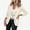 Beige, variant on Women's Solid Lapel Blazer Jacket, Long Sleeve Button Front Suit Coat with Pockets, Casual Business Outerwear Pink XL(XL)