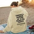thumbnail image 3 of Sudadera con capucha Gibobby Beige Doble Estampado XXL, 3 of 4