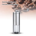 thumbnail image 4 of Molinillo de café manual Molinillo de especias de acero inoxidable Rebaba de cerámica con manivela, 4 of 5