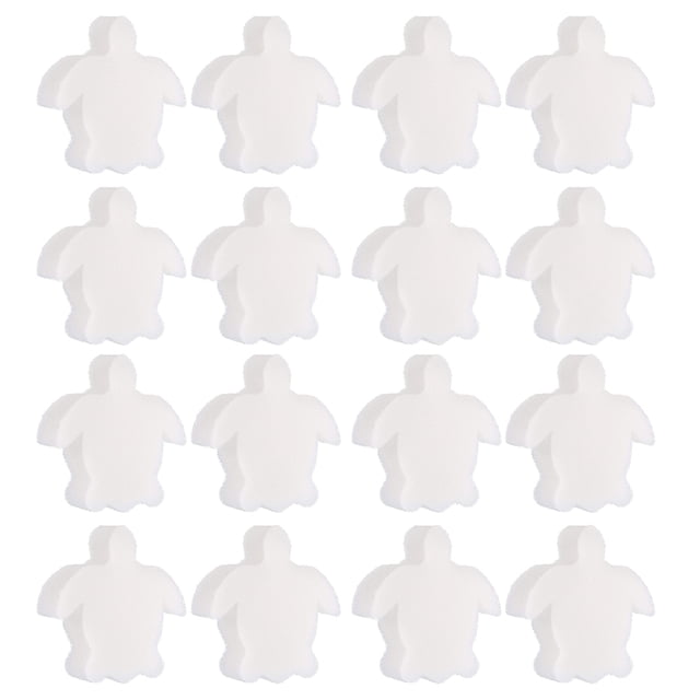 Greeniant Paquete de 24 filtros de algodón Material premium Espesar Varios patrones Esponja de escoria Color puro Pragmático Útil para el baño Deportes acuáticos tortuga 2 24 Stk Greeniant OD017126-06B