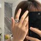 thumbnail image 1 of Anillo de ojos Punk para mujer, anillo de monstruo verde, moda dulce, dos colores, ojos de gato, anillo abierto para pareja, accesorios para dedos de fiesta, 1 of 4