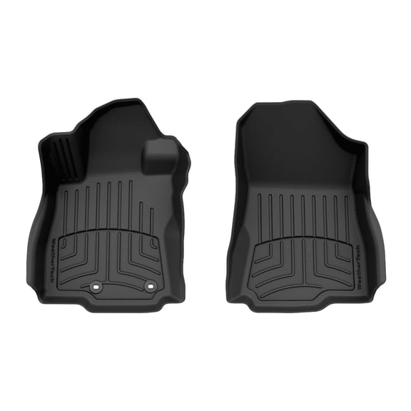 WeatherTech FloorLiner HP Custom Fit Floor Mats compatible with 2025-2025 Subaru Forester - 1st Row (Driver & Passenger), Black