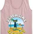 thumbnail image 3 of Pete The Cat - Beach Time Is Groovy - Women's Racerback Tank Top, 3 of 6