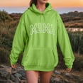 thumbnail image 2 of zaveiop Mama Sweatshirt Casual Long Sleeve Hoodies Fall Loose Mom Gift Drawstring Pullover Tops with Pockets 2025 Big Sales (Green, XXL), 2 of 4