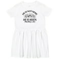 thumbnail image 3 of Inktastic He is Not Here; He is Risen Girls Toddler Dress, 3 of 5