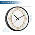thumbnail image 3 of Indoor 12' Voice-Activated Luminous Decoration Wall Clock With LED Night Light Oval Decorative Frame, 3 of 8