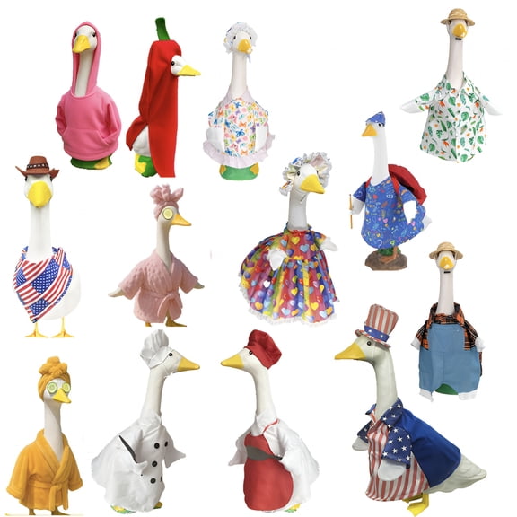 BPPEG Porch Goose Dress Up,Festivals Decoration Include Halloween,Thanksgiving,Christmas