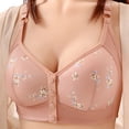 thumbnail image 2 of THDHVS Bras for Women,Plus Size Front Closure Wireless Bra Push Up Shaping Breathable Tank Wear,Wireless Bra Pink 38BC, 2 of 6
