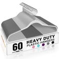 thumbnail image 1 of Perchas para ropa House Day, plástico resistente, 60 unidades, color gris, 1 of 9