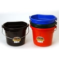 thumbnail image 2 of Little Giant 22 Quart Flat Plastic Animals Feed Bucket with Knob Bail, Blue, 2 of 9