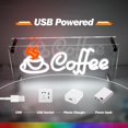 thumbnail image 6 of UPONRAY Coffee Desktop Neon Signs, 11.8"*5.9" Dimmable & USB-Powered LED Neon Light, Stylish Desktop decoration for Cafe, Restaurant, Shop, Hotel Lobby, Kitchen, 6 of 13