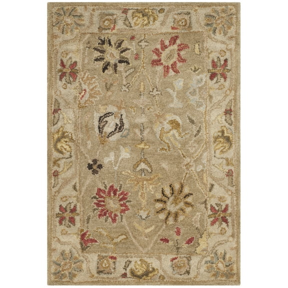 SAFAVIEH Antiquity Whitaker Oriental Wool Area Rug, Taupe/Beige, 2' x 3'