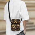 thumbnail image 3 of Chririnla Polyester Over Shoulder Purse Lightweight 2 Layer Cellphone Storage Purse for Shop, Steampunk Bee Sunflower Shoulder Satchel Pouch, 3 of 7