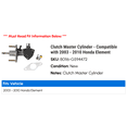 thumbnail image 2 of Clutch Master Cylinder - Compatible with 2003 - 2010 Honda Element 2004 2005 2006 2007 2008 2009, 2 of 2