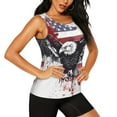 thumbnail image 2 of Daiia American Flag Eagle Art Printed Womens Workout Tops for Women Quick-dry Tank Tops Mesh Yoga Shirts Athletic Running Tank Tops Sleeveless Gym Clothes-Medium, 2 of 7