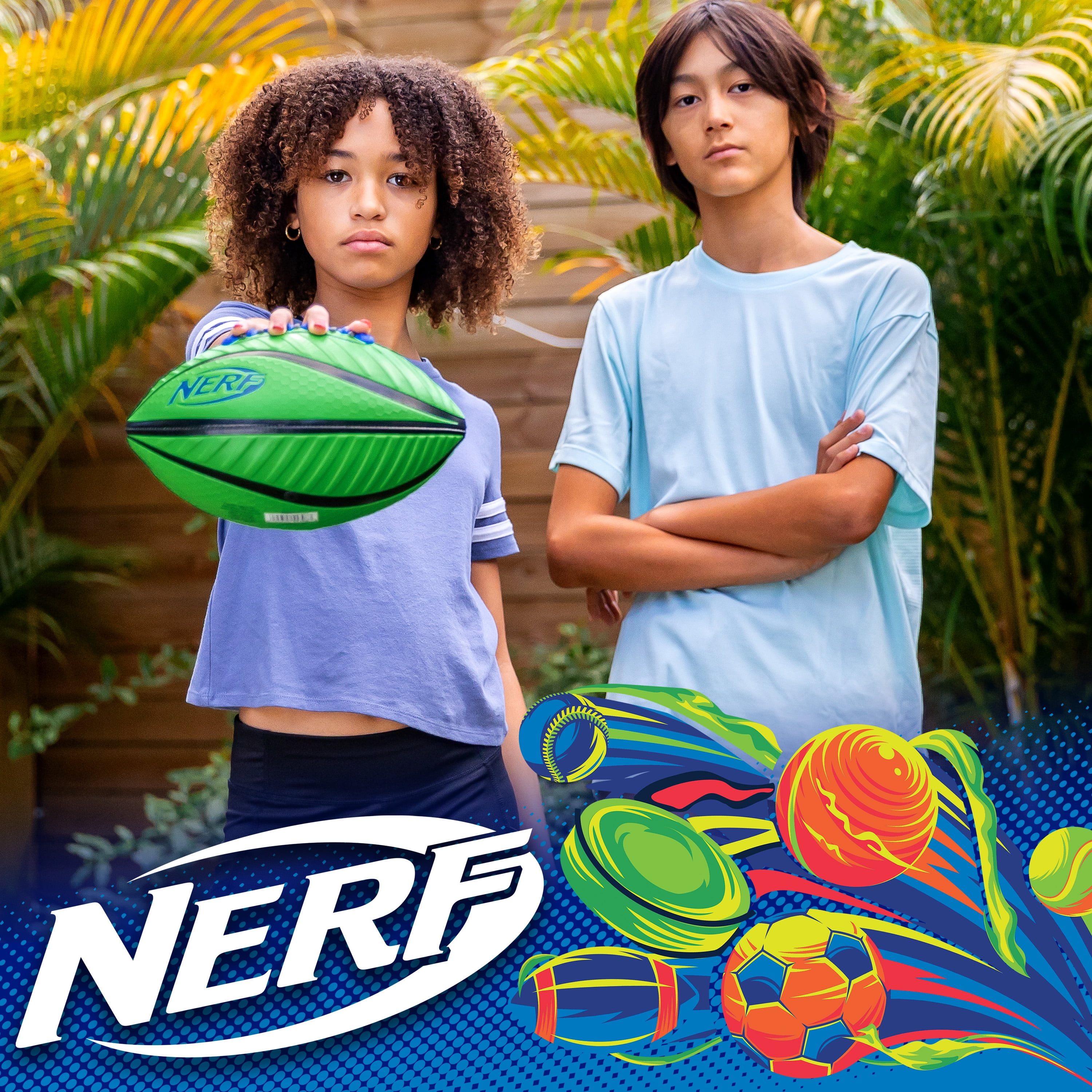 NERF Spiral Grip Junior Football