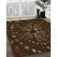 thumbnail image 2 of Ahgly Company Indoor Square Patterned Saddle Brown Area Rugs, 6' Square, 2 of 6