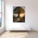 thumbnail image 4 of Impresión gran árbol ancestral con raíces extensas entre montañas y corriente de agua, decoración simbólica de vida y prosperidad para hogar y local comercial, 4 of 9